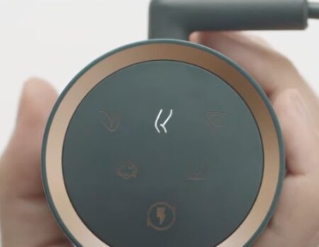 jovs脱毛器　タッチパネルからモードを選択する